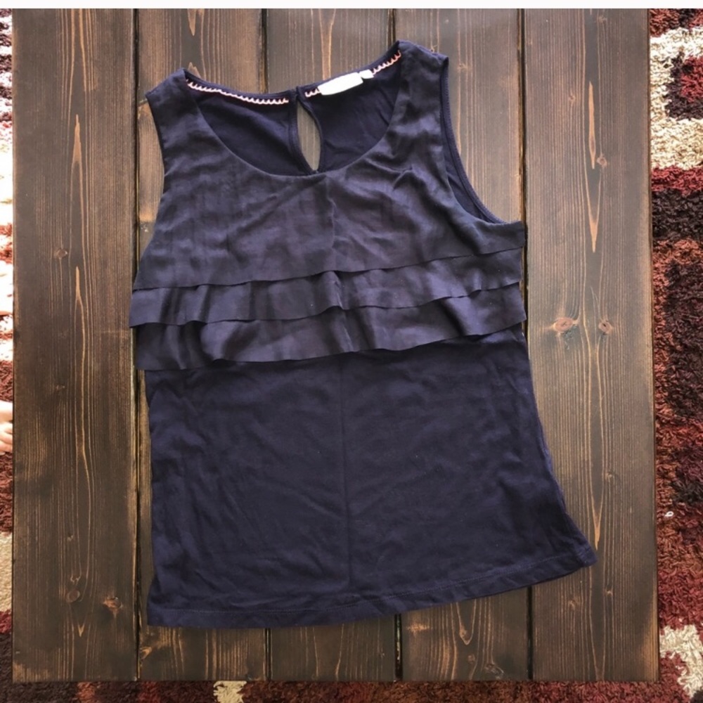 Anthropologie Deletta Wind Ruffled Tank